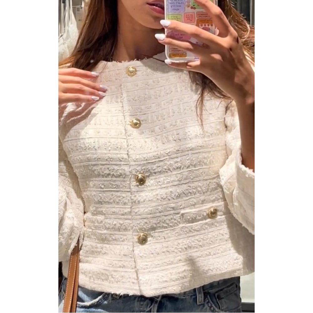 Zara Textured Blazer